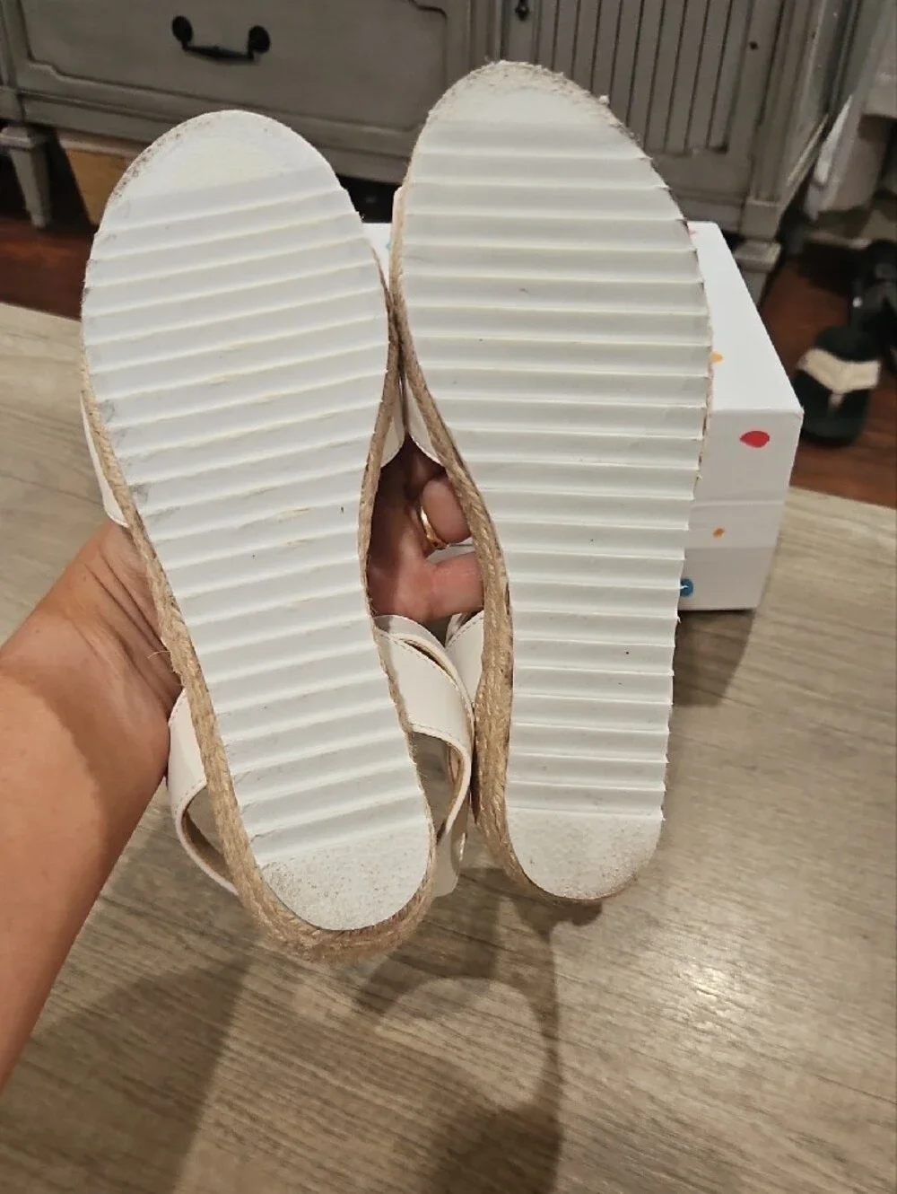 Pandaninjia white espadrille